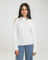 Suéter Cut Out,BLANCO HUESO